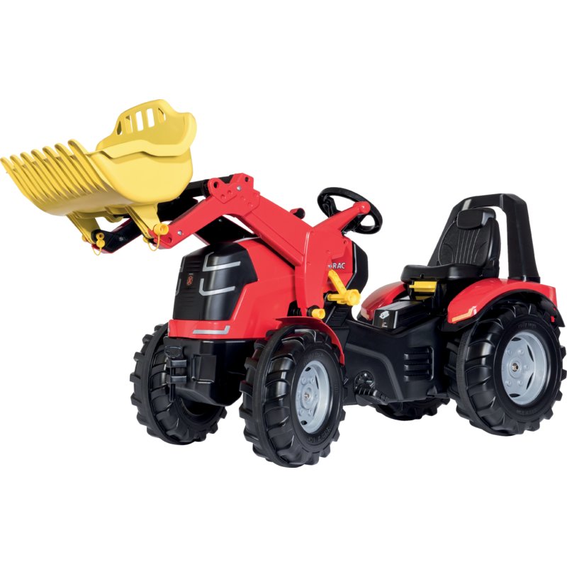 Trettraktor Rolly Toys X-Trac Premium mit Frontlader und Flüsterreifen