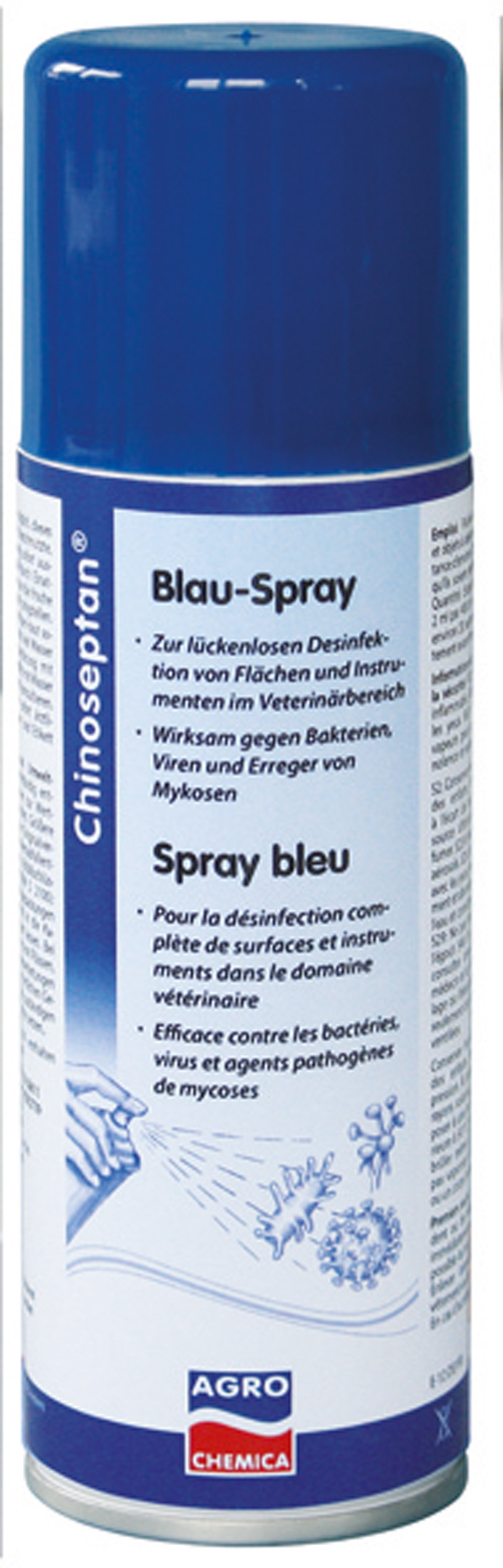 Chinoseptan Blau-Spray für Flächendesinfektion