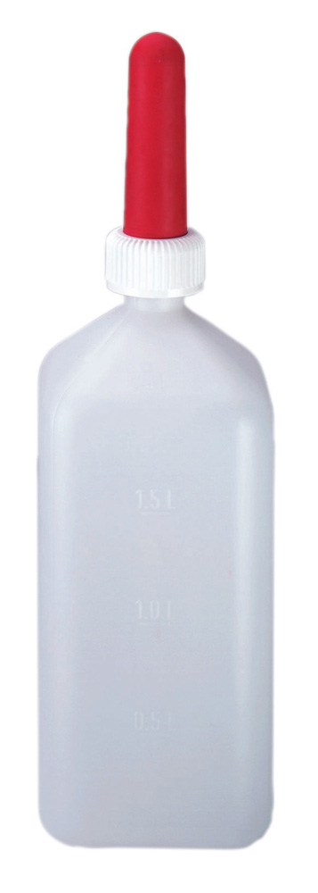 Kälber-Milchflasche eckig 2 Liter