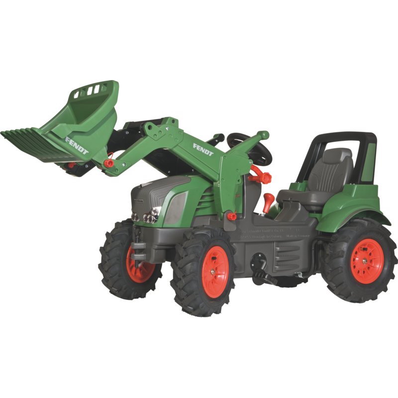 Rolly Toys Farmtrac PREMIUM Tretfahrzeug mit Luftreifen – FENDT 939 VARIO mit Frontlader, Schaltung und Bremse